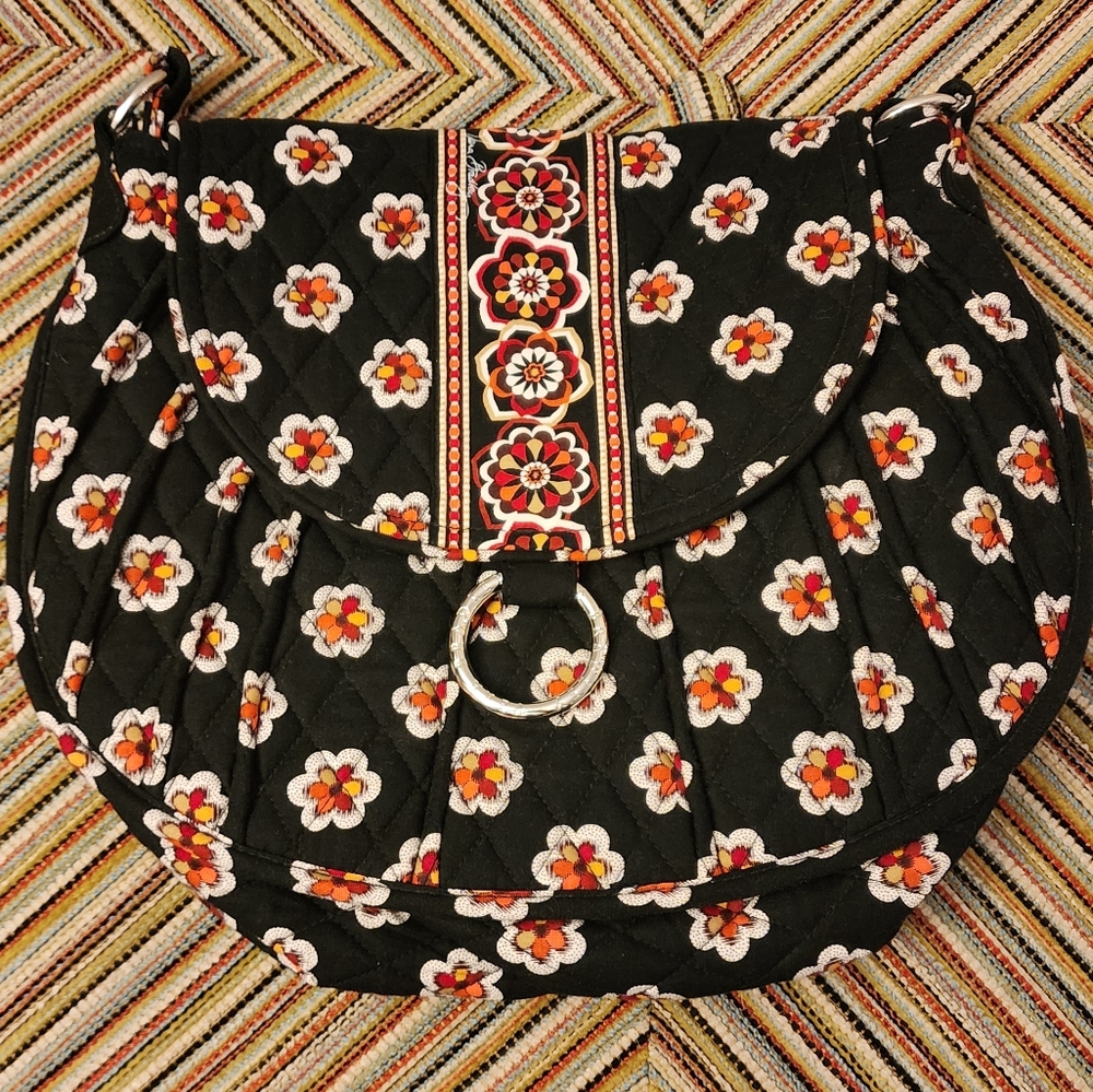 Vera Bradley Pirouette Saddle Up Shoulder Bag Purse Excellent Condition